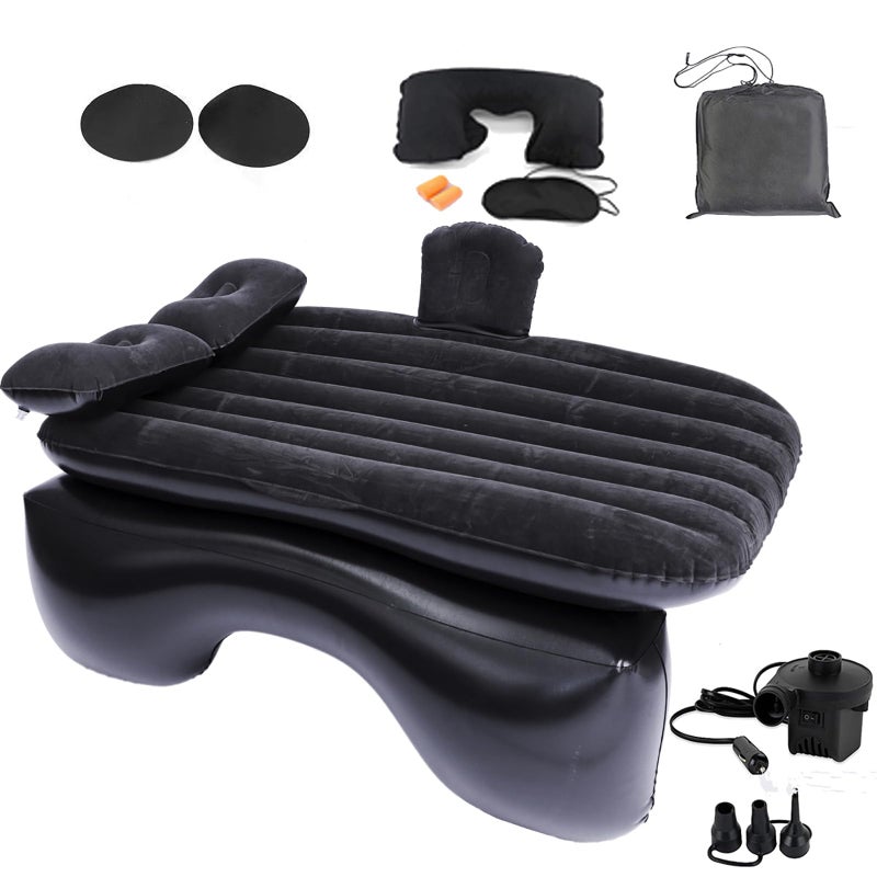 Onirii Inflatable Car Air Mattress Back Seat Bed with Air Pump,55 "x 35" Portable Thickened Car Travel Camping Sleeping Air Mattress Blow Up Bed for Car Universal SUV - Image 1